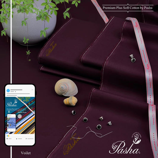PASHA Brand 
`Soft Cotton - PREMIUM PLUS`              Violet