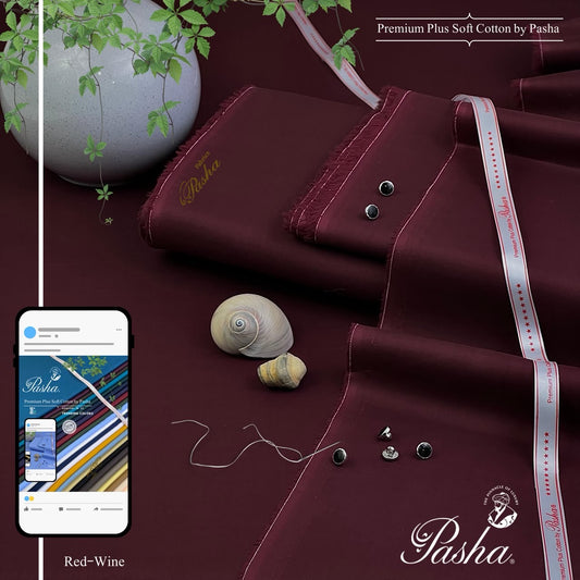 PASHA Brand 
`Soft Cotton - PREMIUM PLUS`               Red Wine