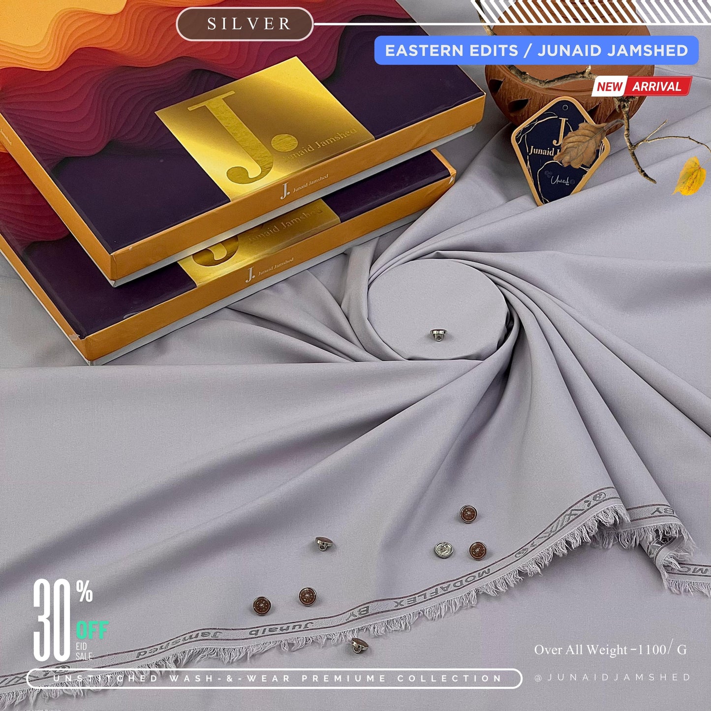 J. Summer Wash & Wear | Silver| Allow to Open Parcel